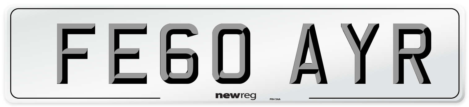 FE60 AYR Number Plate from New Reg